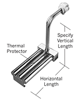 3L Series, Triple Metal L-Shaped Heaters
